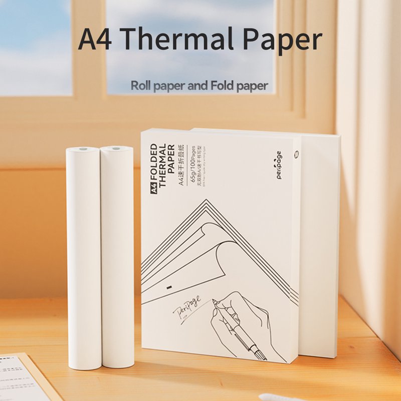Thermal Paper Rolls for A40 Label Printer - 210x30mm, 2 Pack