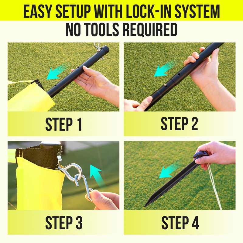 Portable Volleyball Net Set with Adjustable Poles for Outdoor Beach Play