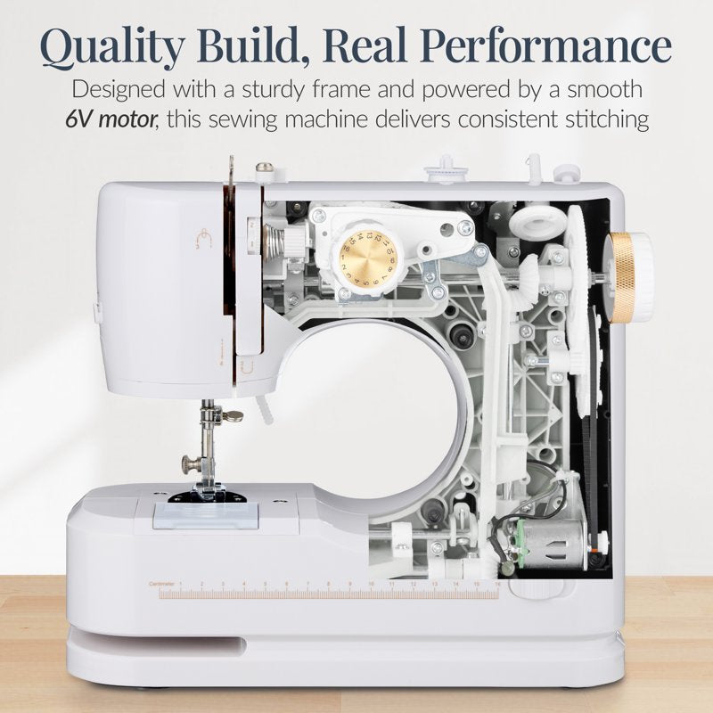 Beginner Sewing Machine Kit with 16 Stitch Patterns and Accessories