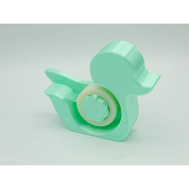 Duck Tape Dispenser - Heavy-Duty Handheld Cutter with Blue Sparkle Variation