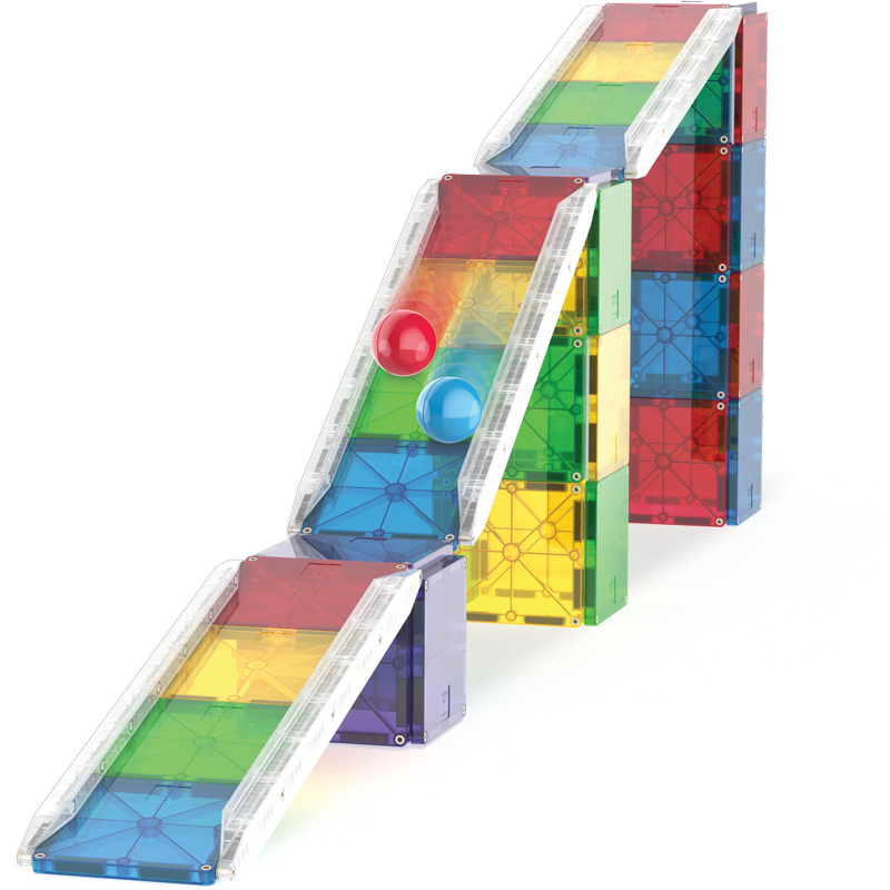 Magna-Tiles Rail Racers Deluxe Magnetic Construction Set 90 Pieces