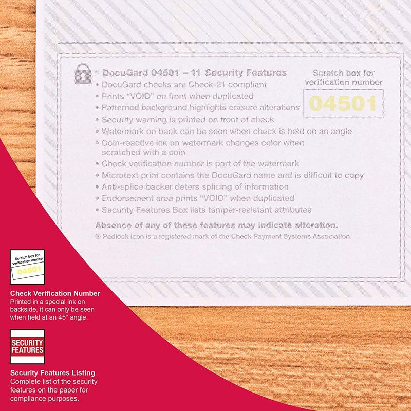 Business Checks with Security Features - 3 Checks Per Page, Blue & Green, 2500 Sheets