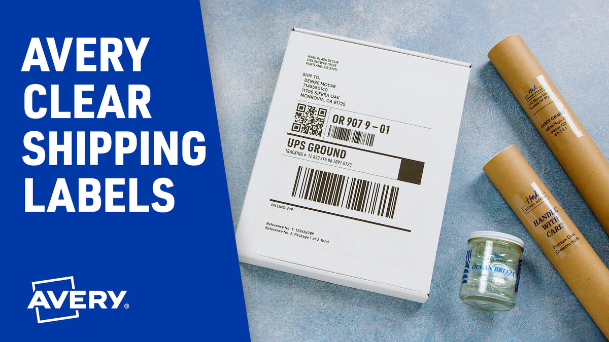 Full Sheet Shipping Labels - Matte Clear, 8.5x11, Customizable Pack