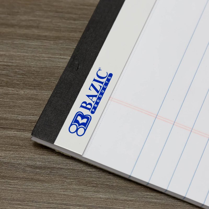 Perforated Writing Pads Set - 12 Pack, 50 Sheets Each, White, 8.5x11.75 Inches