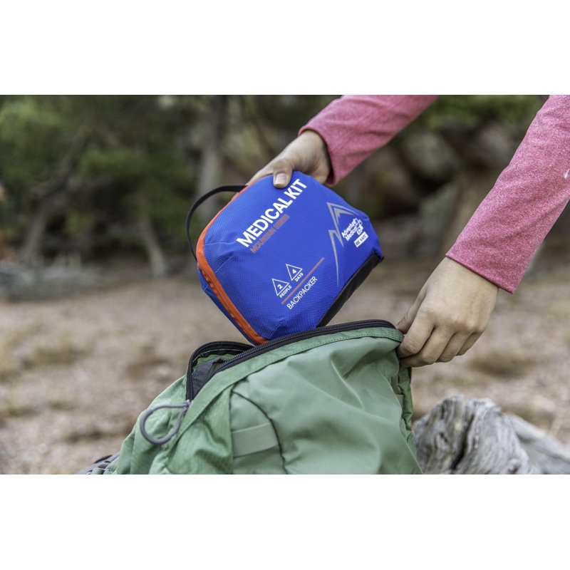 Adventure Medical Mountain Series Backpacker First Aid Kit - 56 Pieces for Hiking and Camping