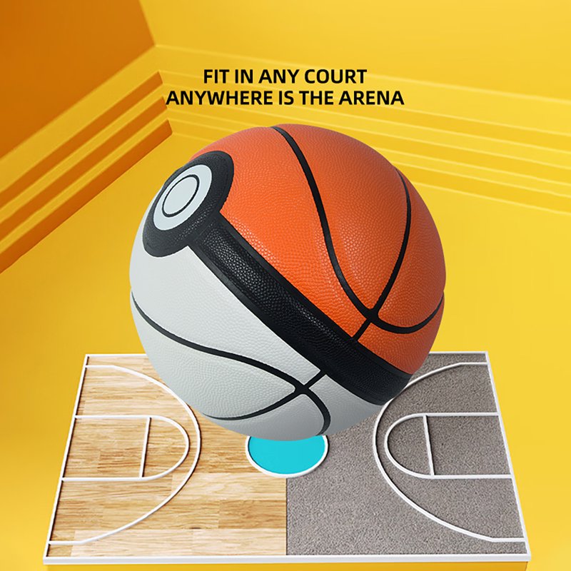 Youth Size 7 Indoor Outdoor PU Basketball Red Elf Official Court Ball