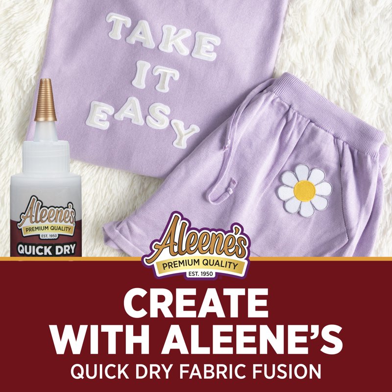Quick Dry Fabric Glue - Permanent, Washable Adhesive for Textiles 4oz