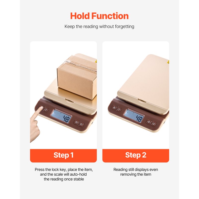Digital Shipping and Postal Scale 88 lbs with Tare Hold Auto-Off Precision