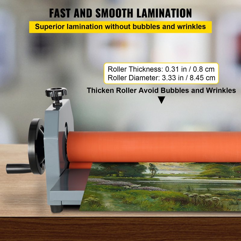 Manual Cold Roll Laminator 51 Inch for Photos Documents & Artwork