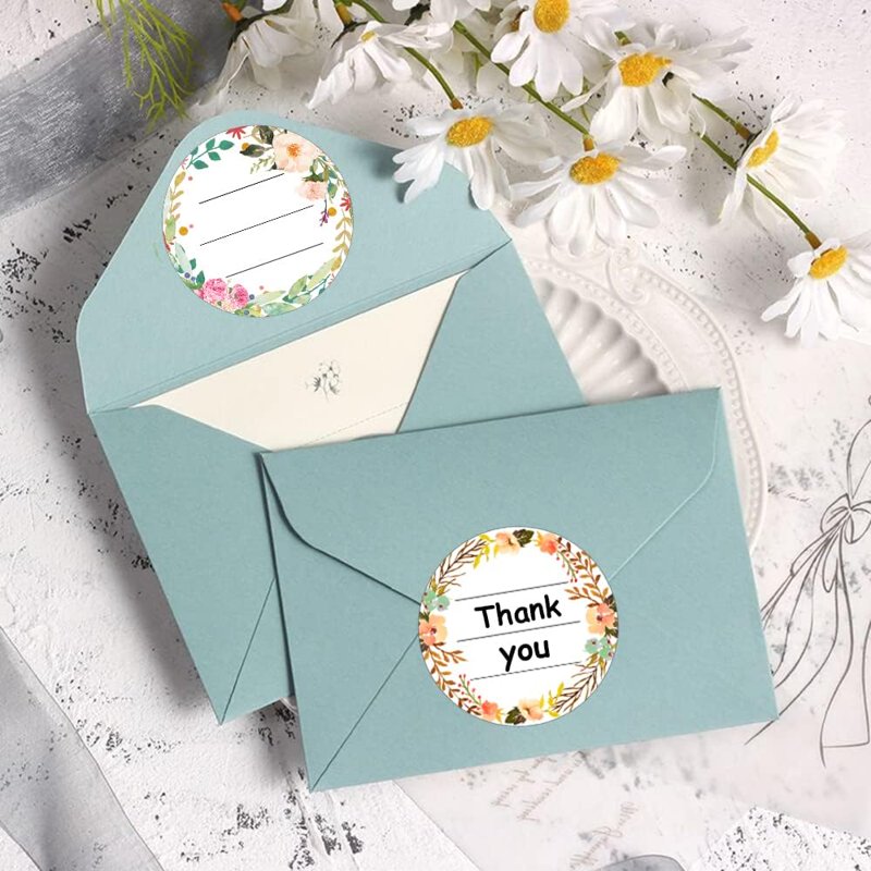 Watercolor Floral Canning Labels - 2 Inch Write-On Jar Stickers, 500 Pcs