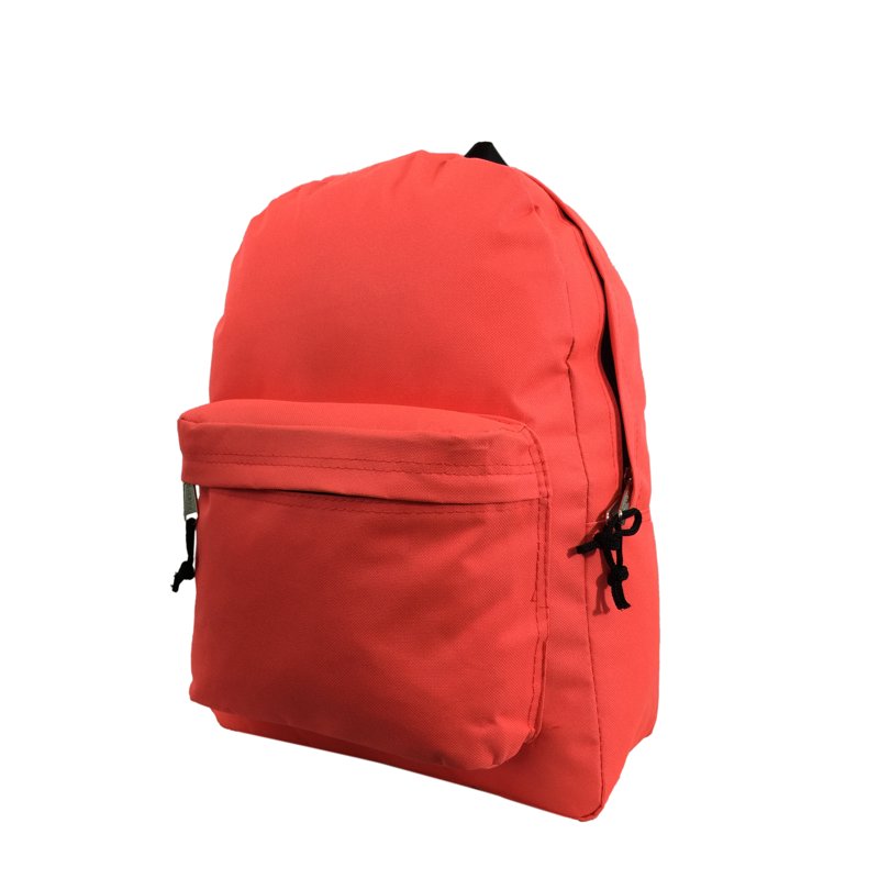 Unisex 16-Inch School Backpack with Double Zipper & Padded Straps - Multiple Colors
