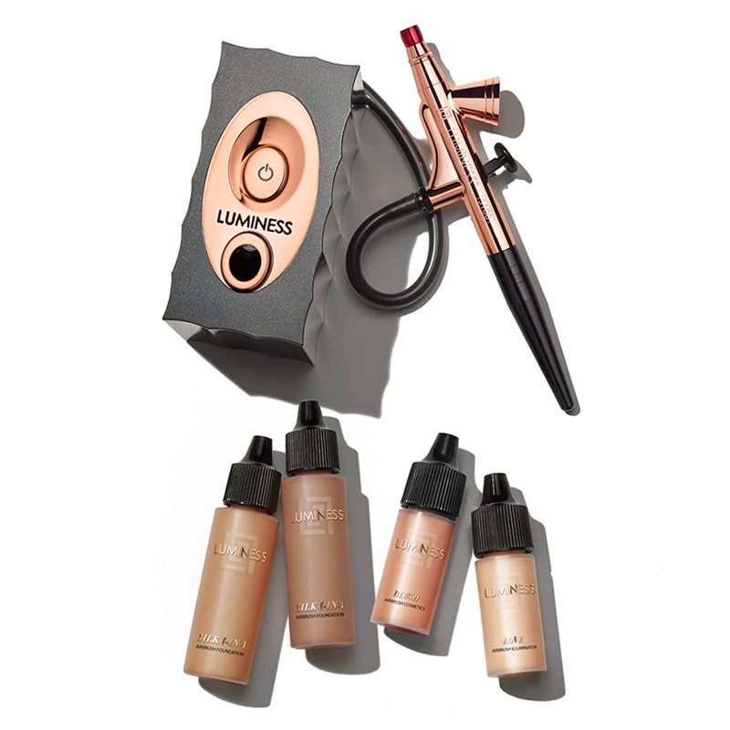 Airbrush Makeup System with Starter Kit for Flawless Foundation, Highlighter & Blush