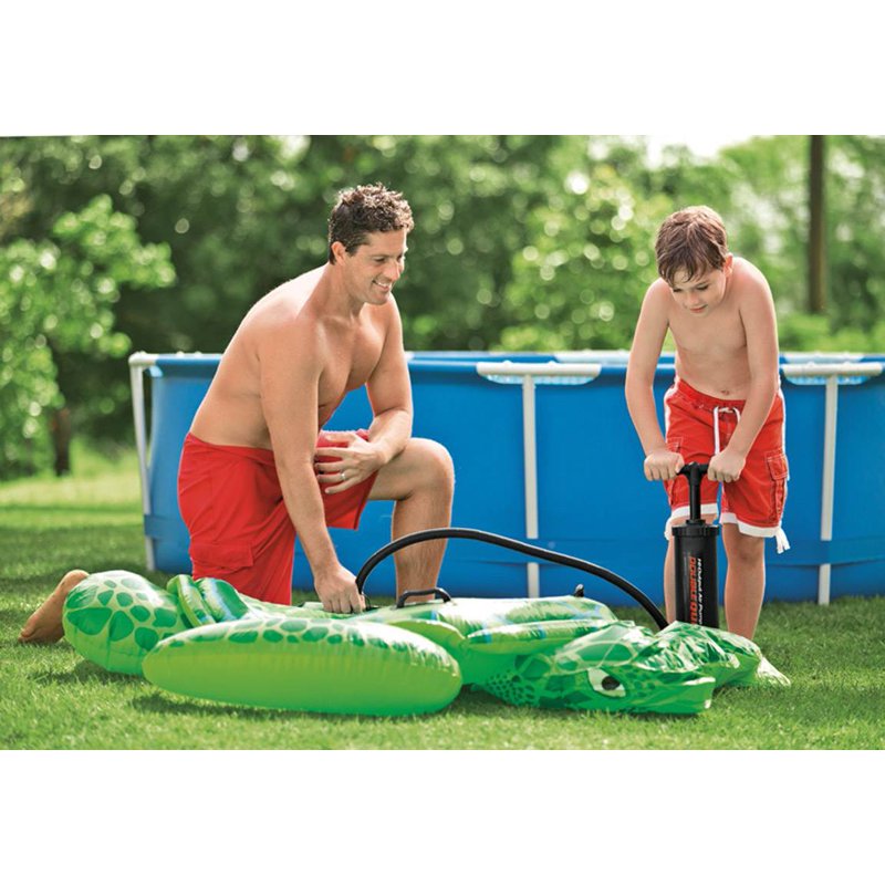 Pool Hand Pump Deluxe 19 Inch Double Action Inflator & Deflator