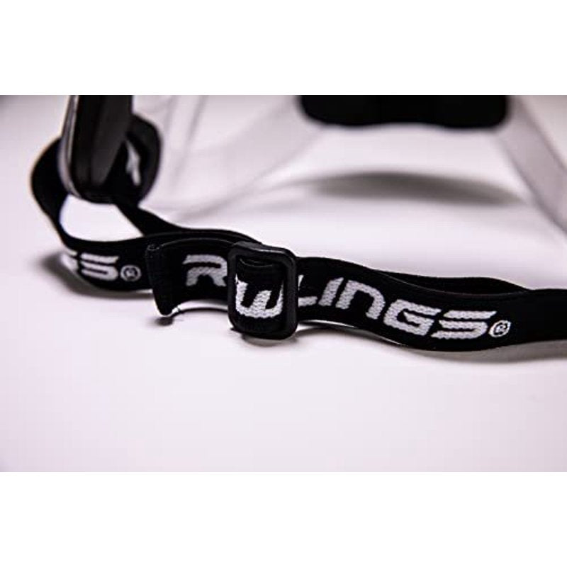 Softball Fielder's Mask with Wide Vision & Frosted Bars - Black/Clear