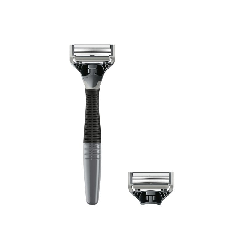 Men's Shaving Razor Kit with 4 Refill Blades - Close, Comfortable Shave
