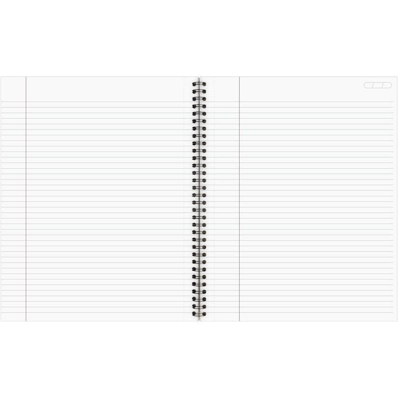 Legal Ruled Business Notebook 9x11 Blue - Wirebound, 80 Sheets
