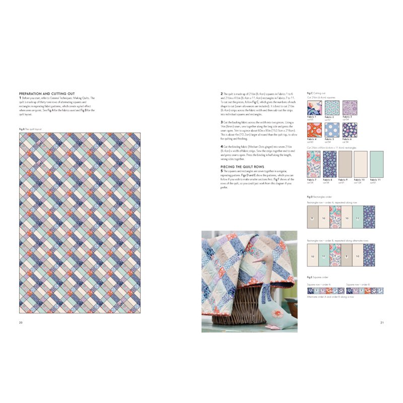 Quilt Pattern Book with Matching Pillows - Tilda Quilts and Sewing Inspiration