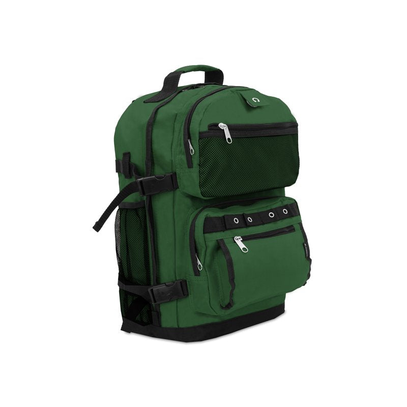 Oversize Deluxe Unisex Backpack with Multiple Compartments - Dark Green, Black, Navy Blue, Olive