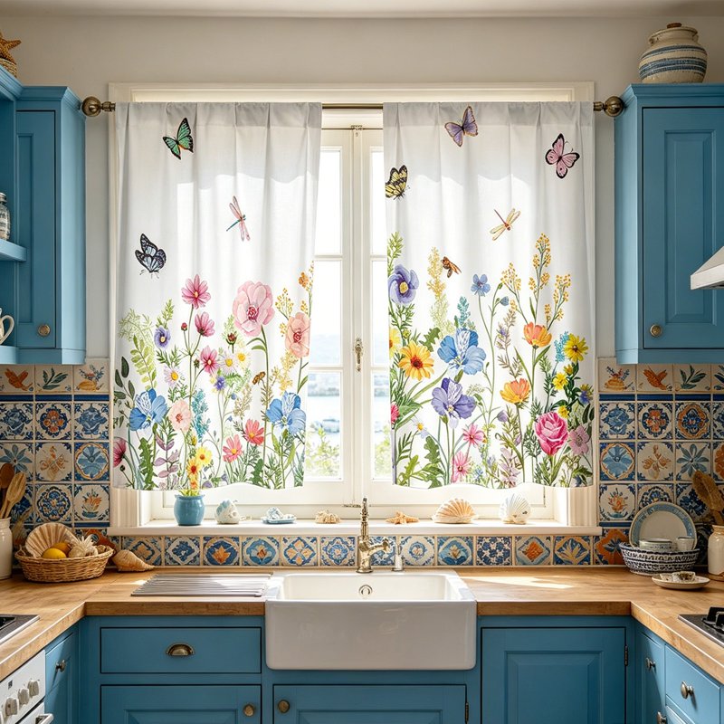 Magnetic Door Curtain No Drill Room Divider for Kitchen Bedroom