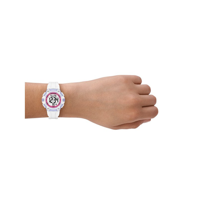 Digital Wristwatch for Women - Skechers Anoka, White Polycarbonate Case SR2151W