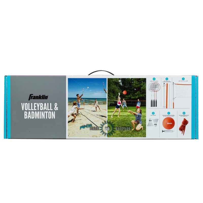 Outdoor Volleyball and Badminton Net Set - Family, Starter & Professional Options