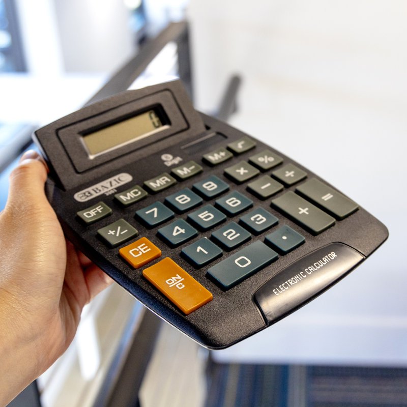 Large Desktop Calculator with 8-Digit Display and Tilt Screen - Office Supplies