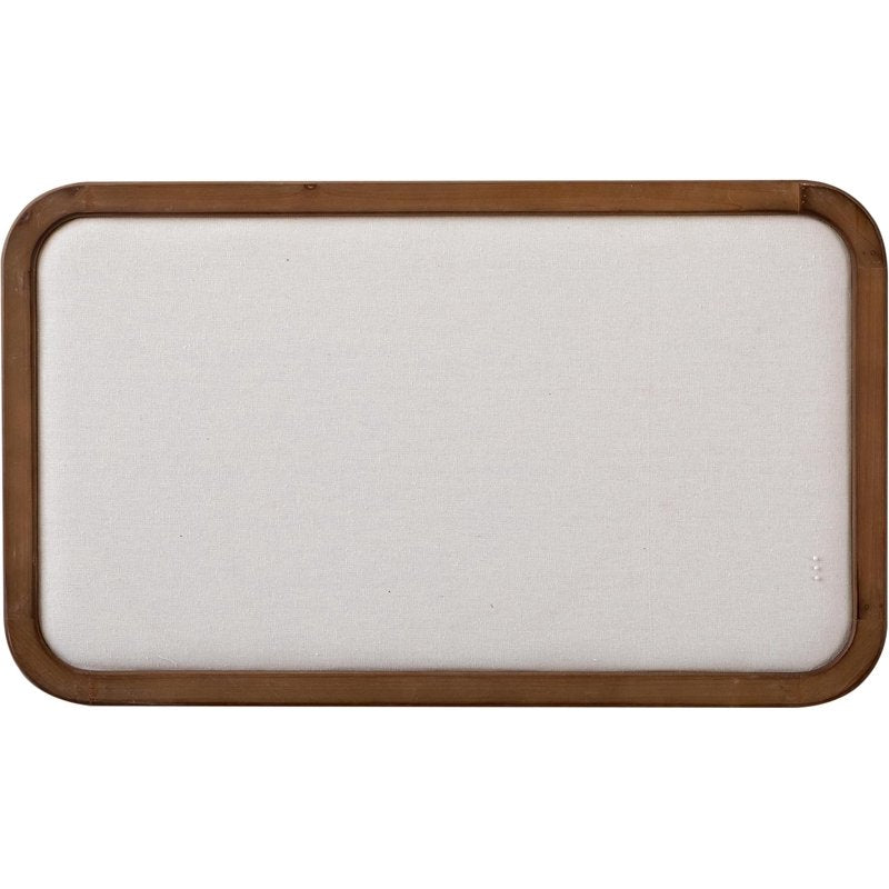 Farmhouse Wooden Bulletin Board 30x18 Inch Wall Message Board with Pins
