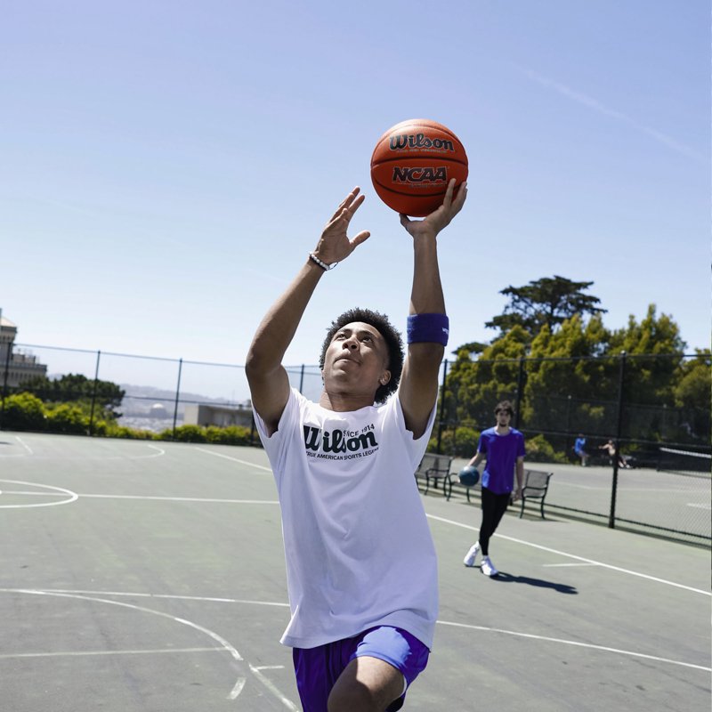 Outdoor Basketball - Rugged Rubber Cover, Deep Channels, Durable Grip