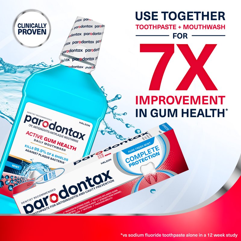Parodontax Complete Protection Toothpaste for Bleeding Gums – Pure Fresh Mint 3.4 oz (Variation 1)