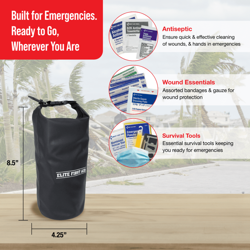 First Aid and Emergency Kit - 143 Pieces Waterproof Survival Medical Supplies