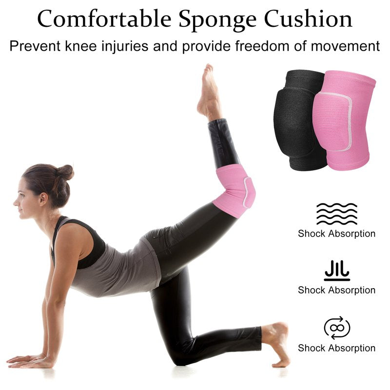 Breathable Stretch Knee Pads for Women - Support, Shock Absorption & Injury Prevention