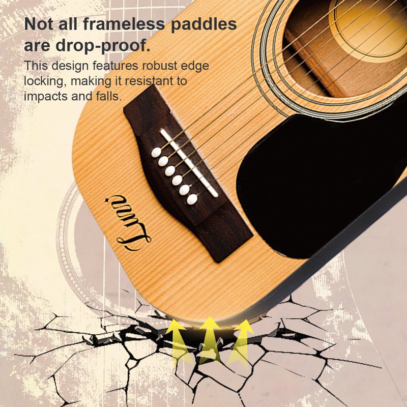 Luzz Pickleball Paddle – Carbon Fiber Frameless T700 14mm Core, Guitar Variation