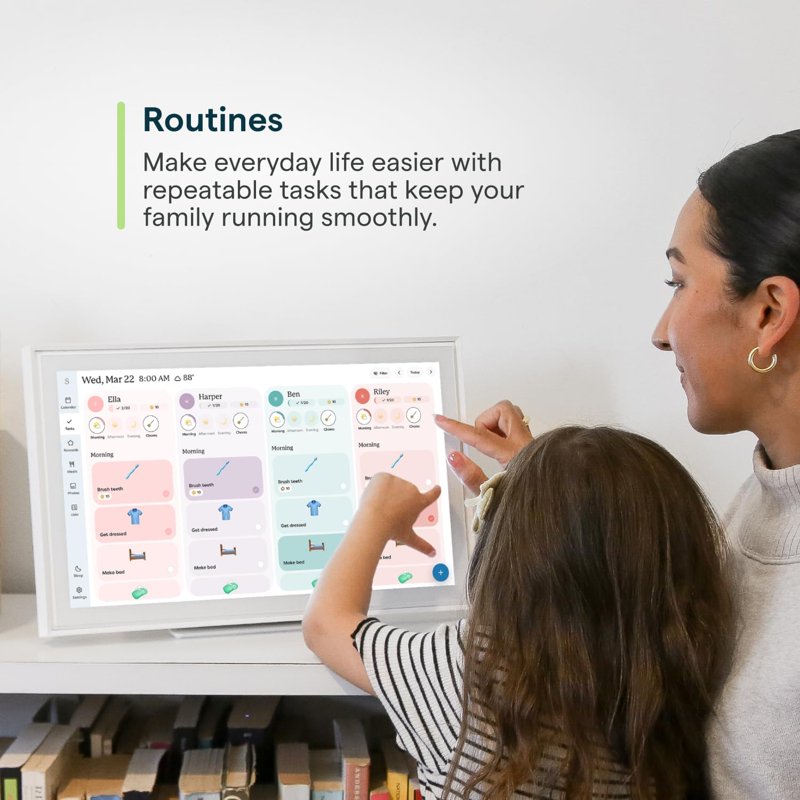 15-Inch Touchscreen Digital Calendar & Family Organizer Wall Mount