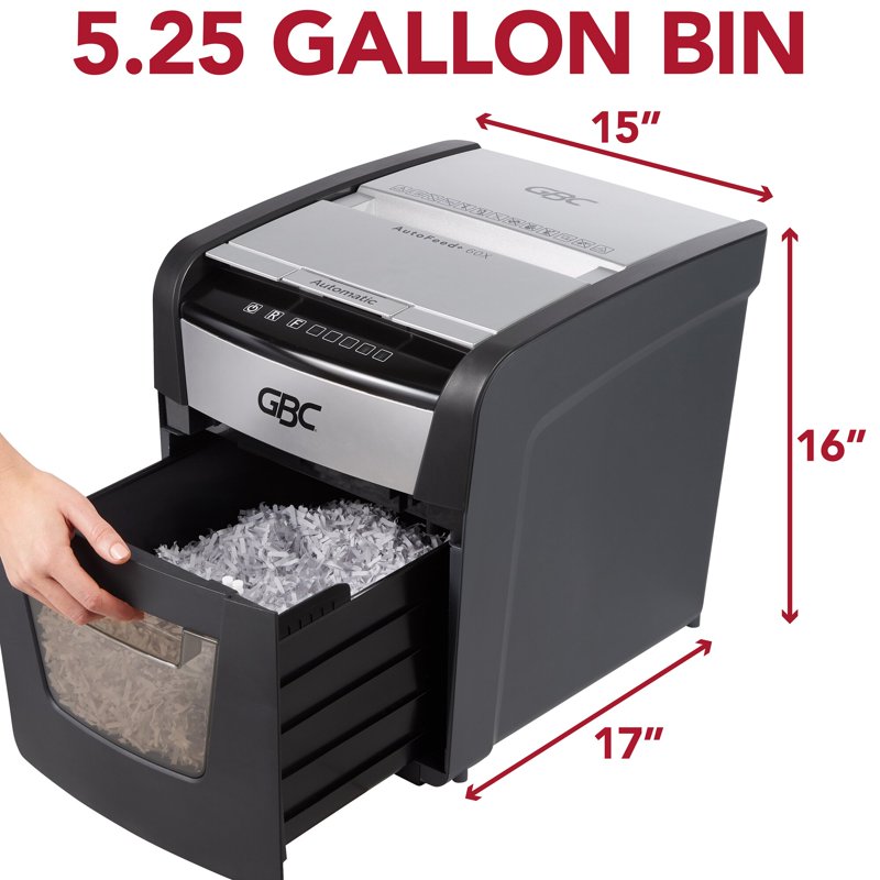 Automatic Cross-Cut Paper Shredder 60 Sheets Home Office Security