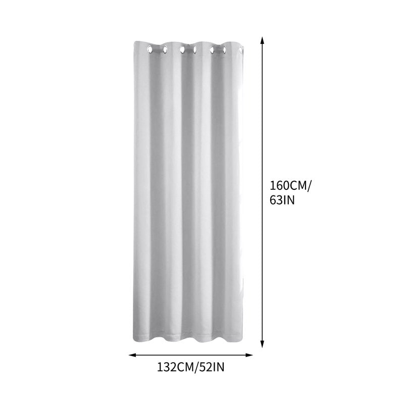 Light Blocking Curtain Panel Pair - Elegant Room Darkening Curtains 52x63in