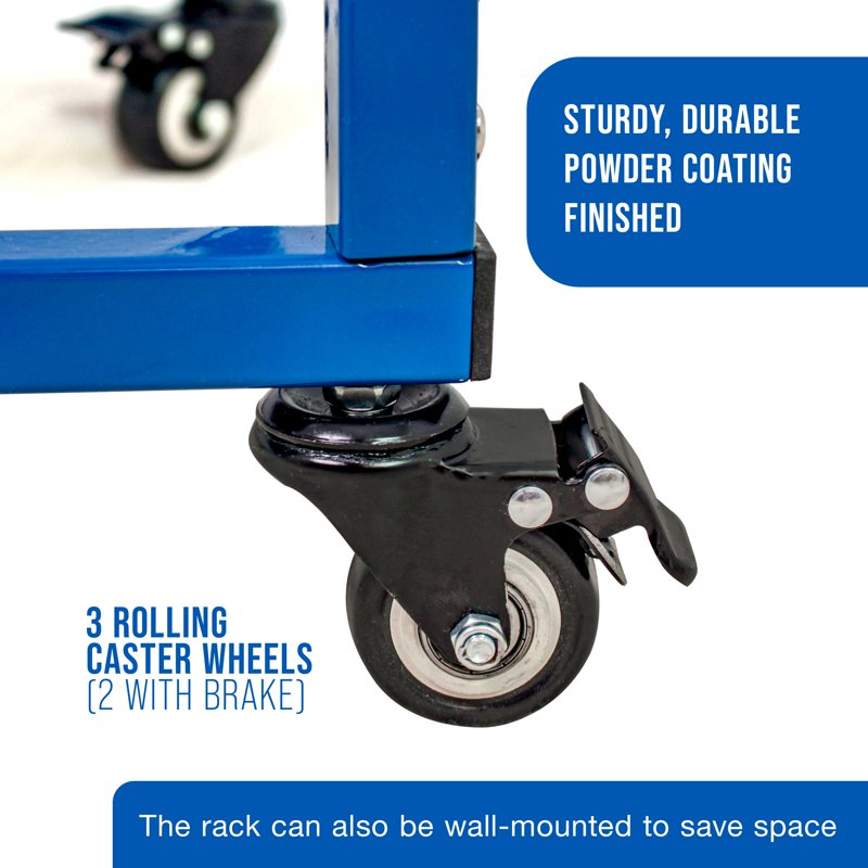 25 Shelf Art Drying Rack with Wheels & Wall Mount for Studios & Classrooms