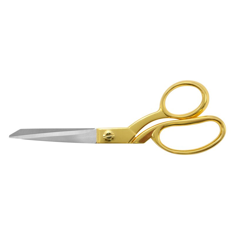 8 Inch Gold Stainless Steel Fabric Scissors - Heavy Duty Craft & Sewing Shears