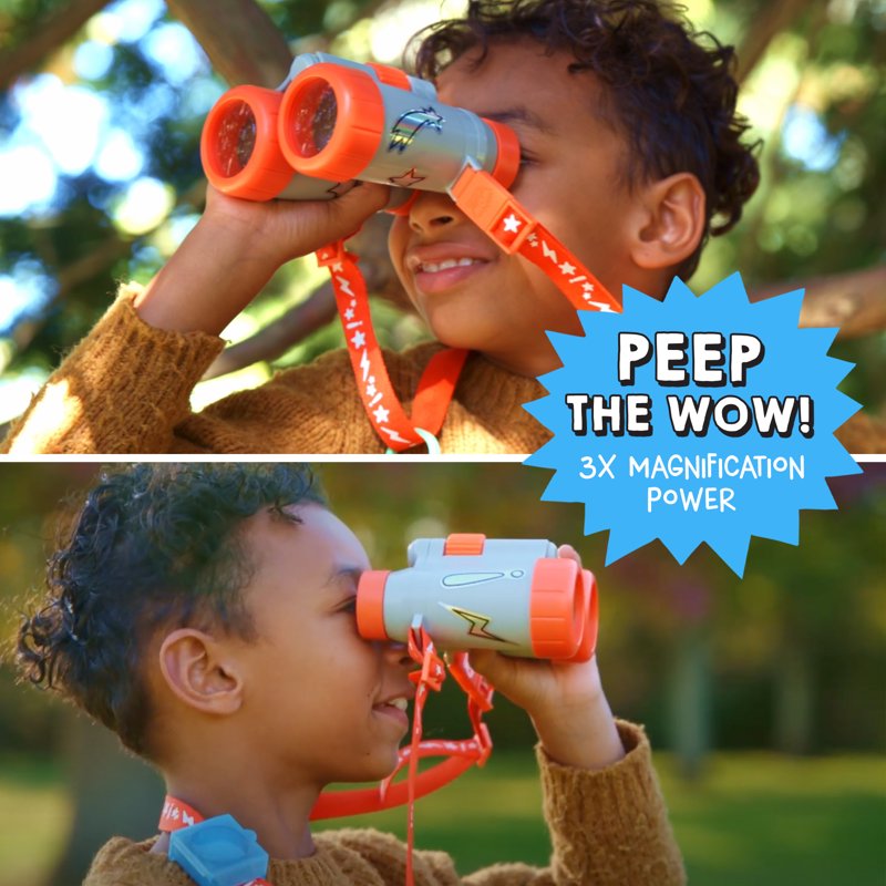 Kids' Nature Explorer Kit with Binoculars & Exploration Tools – STEM Educational Science Set for Ages 4+