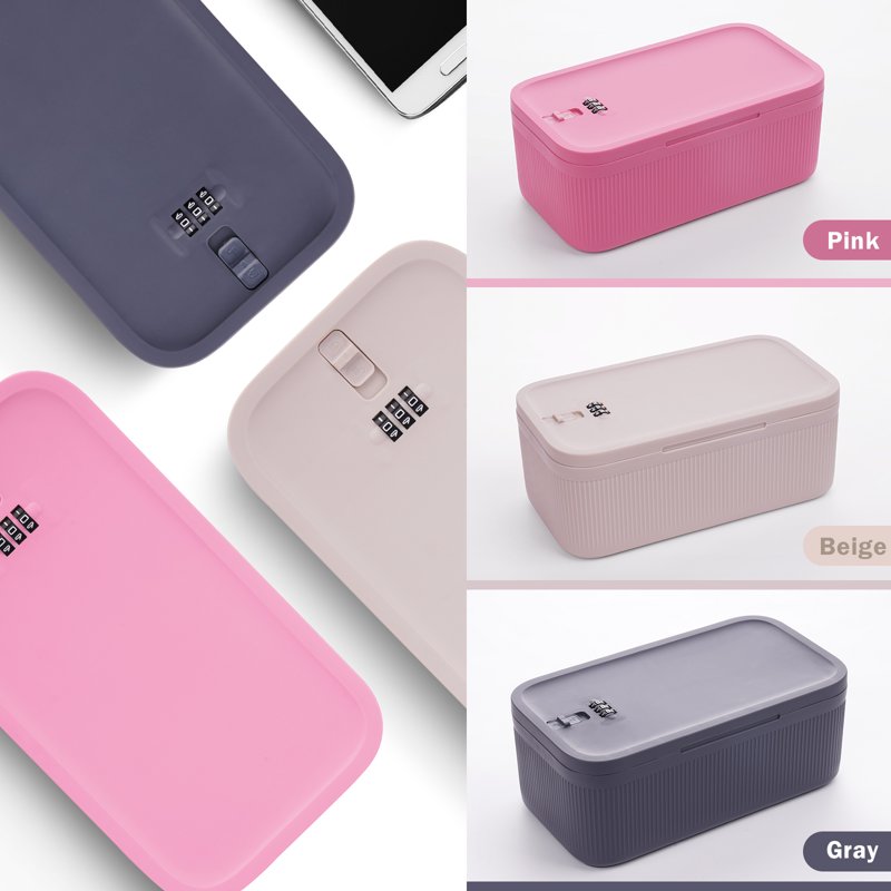 Small Lock Box with Code - Secure BPA-Free Storage for Medications, Food, Electronics & Personal Items