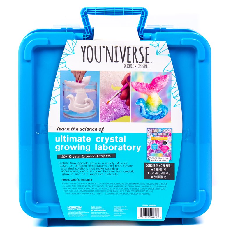 Kids Crystal Growing Science Kit for Ages 8+ | STEM Educational Gift