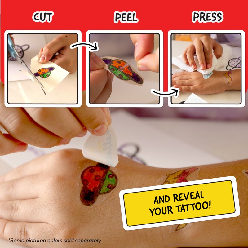 Kids Temporary Tattoo Maker Kit - Design and Print Custom Body Art