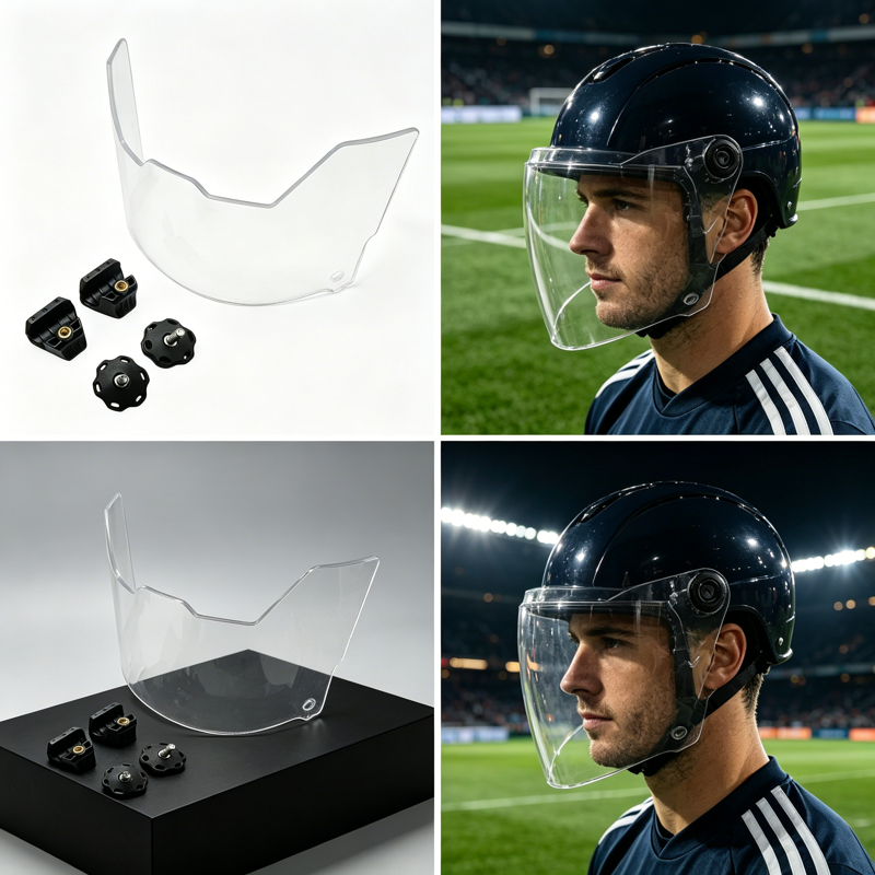 Clear Football Helmet Visors Eye Shield for Youth & Adults Impact Resistant