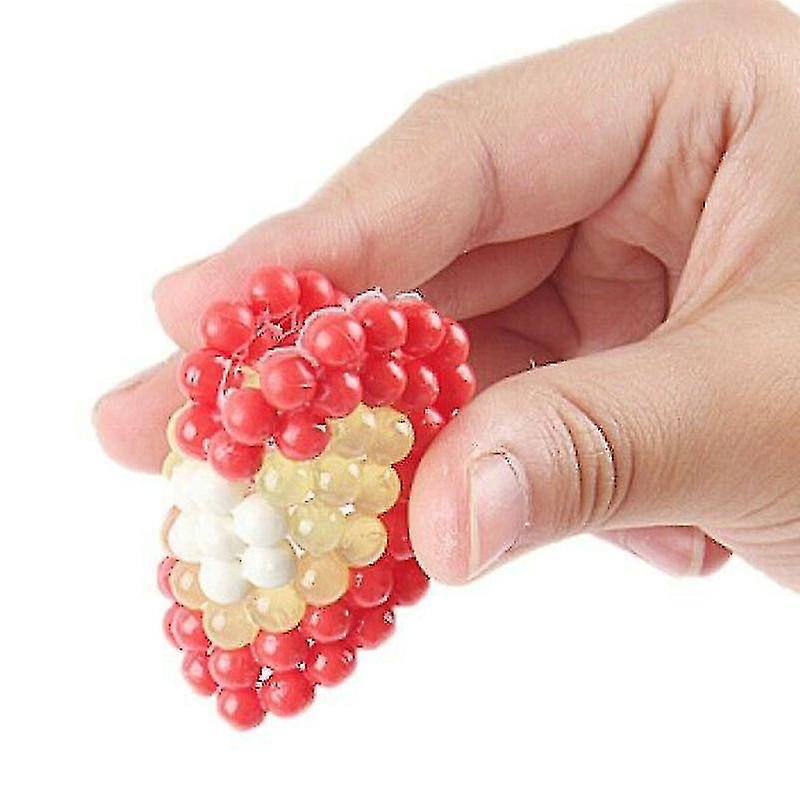 Kids Craft Bead Set with 24 Colorful Crystal Beads for DIY Jewelry & Art Projects