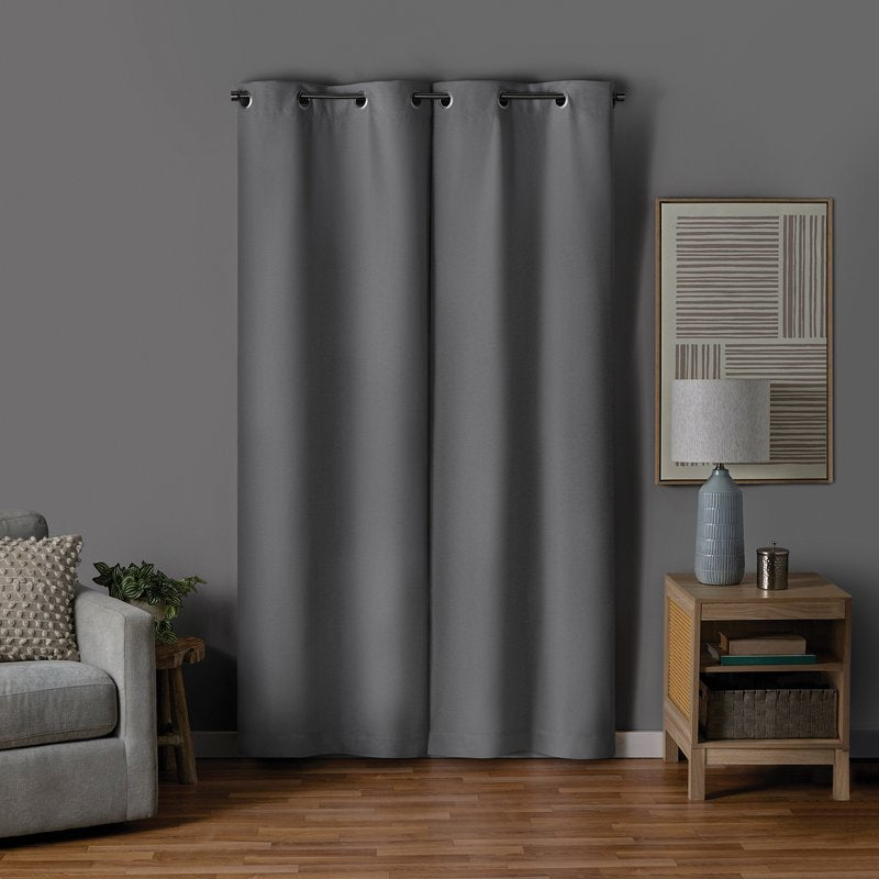 Blackout Grommet Curtain Panel Pair - 30 x 84 Inches, Room Darkening