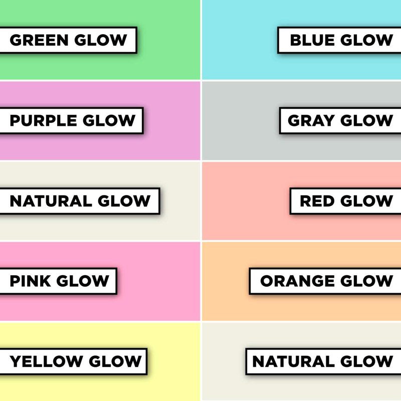 Glow in The Dark Fabric Paint Set - 10 Colors, 0.75 fl oz Each