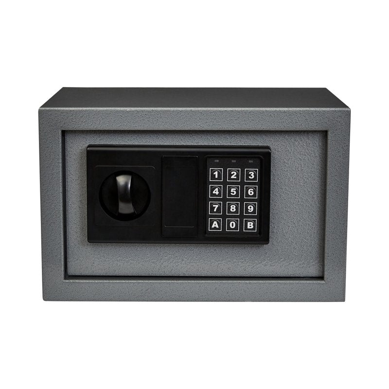 Digital Steel Safe Box with LED Keypad - Grey Security Safe