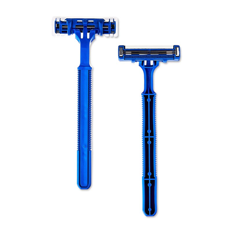 Disposable Razors - 2 Blade Pivoting Head, Lubricating Strip, Blue, Multi-Pack