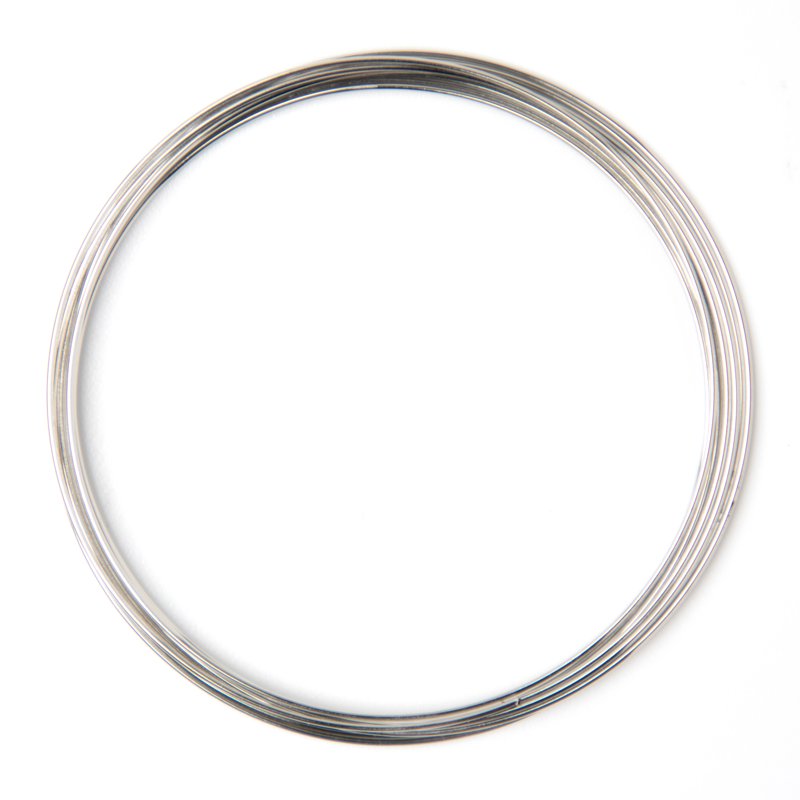 Jewelry Making Memory Wire Roll - Silver Finish, 5 Ft Large Crafting Wire