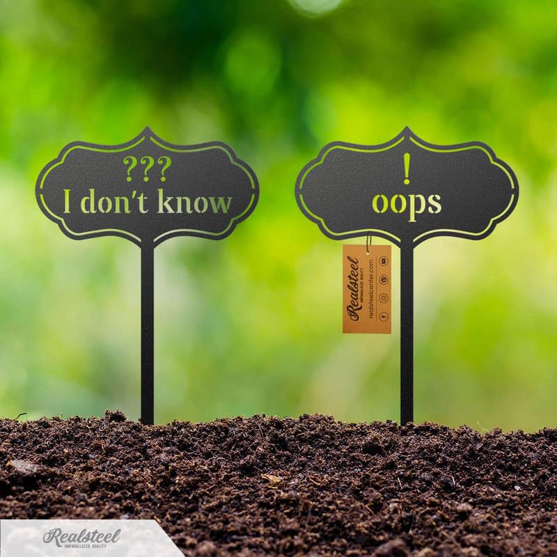 Metal Plant Markers for Vegetable & Herb Gardens, Set of 45 Outdoor Stakes