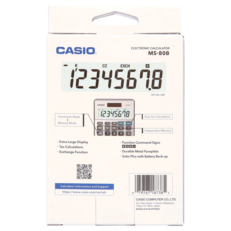 8-Digit Desktop Calculator with Large LCD Screen Dual Power Office Home Use